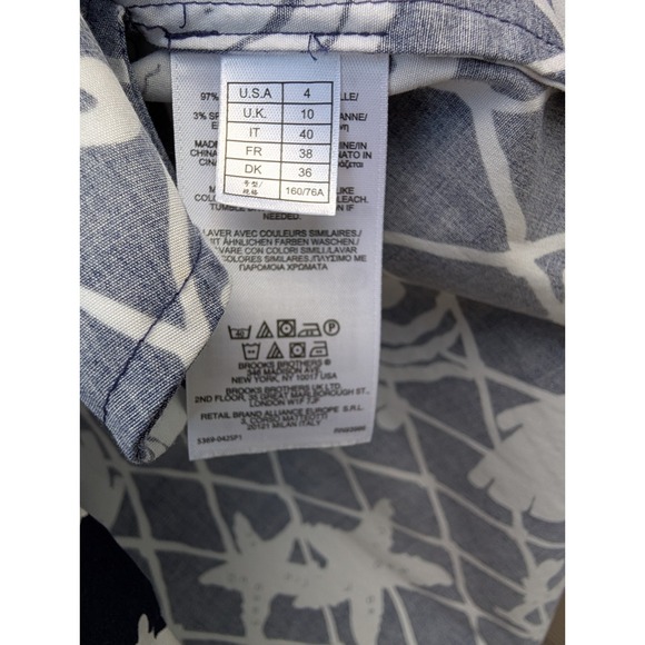 Brooks Brothers Women Navy Nautical Convertible Sleeveless Dress Size 4 - Picture 6 of 14